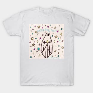 Happy New Year Ghost T-Shirt